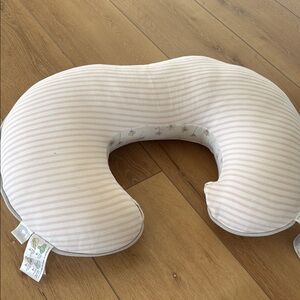 Pink and White Striped Nursing Pillow